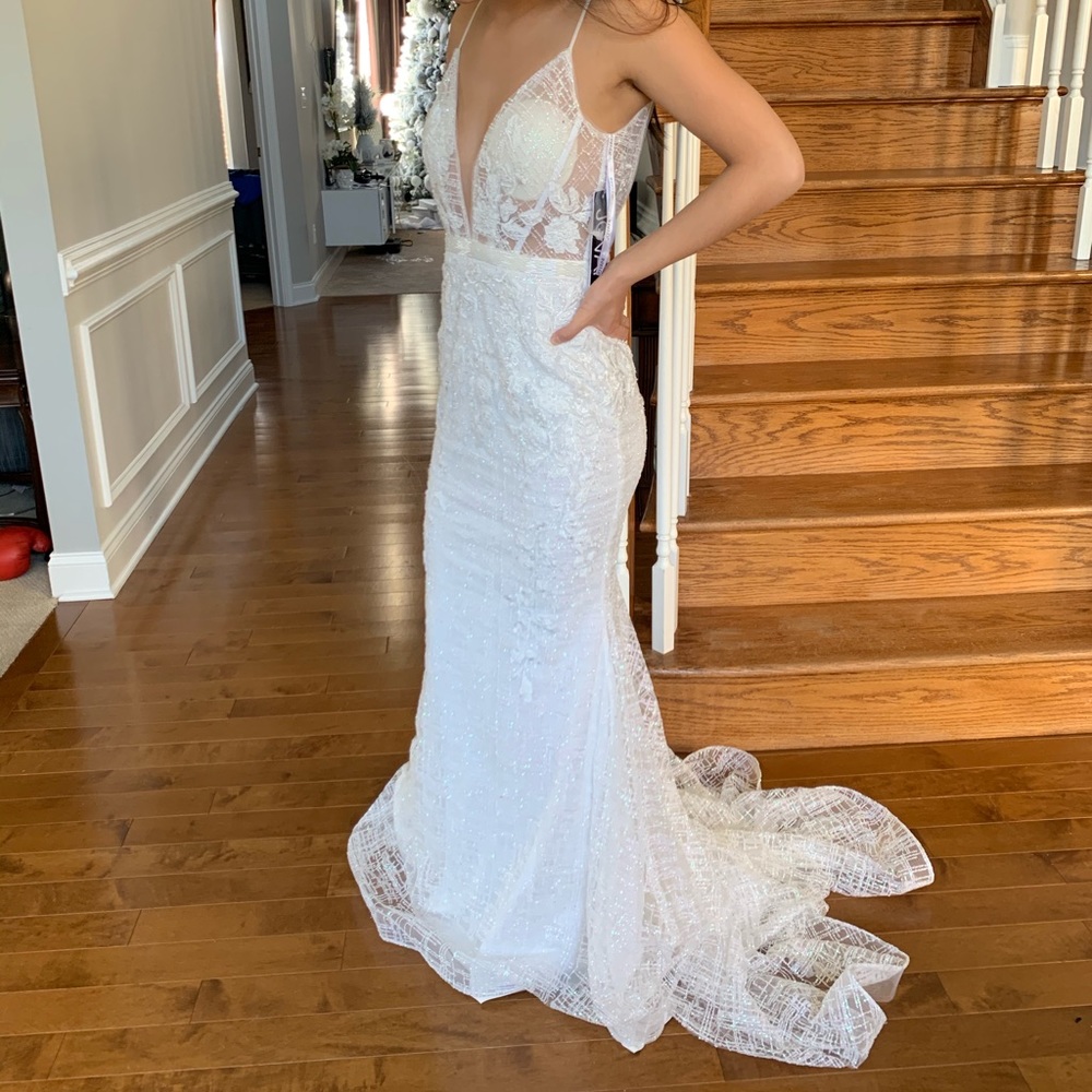 Glittery Fitted Jovani Gown